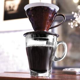 Чашка 355 мл кофейная "Americano Caffe Premio" стекло Ocean [6]