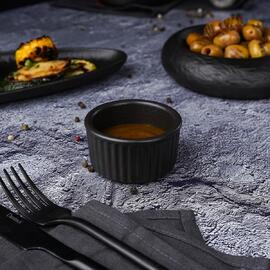Соусник 90 мл d 7 см h4 см круглый Рамекин Black Raw Stellar P.L. Proff Cuisine [12]