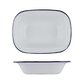 Блюдо для подачи 26*19 см h6 см 1250 мл Blue Rim эмалированая сталь SUNNEX [1]