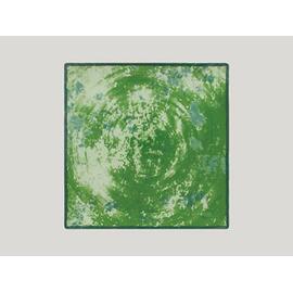 Тарелка RAK Porcelain Peppery квадратная 27*27 см, h 2,6 см, зеленый цвет