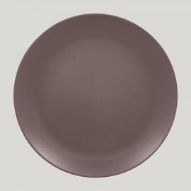 Тарелка RAK Porcelain Neofusion Mellow Chestnut brown круглая плоская 24 см, коричневый