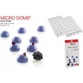 Форма кондитерская MICRO DOME 5, силикон, ячейки 26*14 мм, Silikomart, Италия