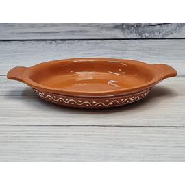 Блюдо круглое d 21,5 см h3,5 см с ручками 300 мл "Псковский" керамика ПГ [6]