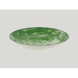 Тарелка RAK Porcelain Peppery Coupe круглая глубокая 1,2 л, d 26 см, зеленый цвет