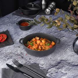 Блюдо овальное 18,5*15 см h5,3 см 850 мл с ручками Black Raw Stellar P.L. Proff Cuisine [4]