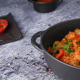 Блюдо овальное 18,5*15 см h5,3 см 850 мл с ручками Black Raw Stellar P.L. Proff Cuisine [4]