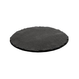 Блюдо для подачи 25*0,5 см круглое черное сланец  P.L. Proff Cuisine