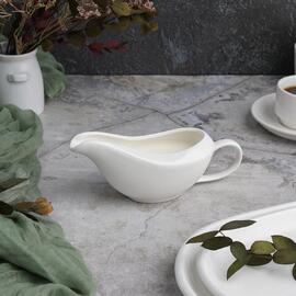 Соусник 160 мл 16,5*6,5 см с ручкой белый фарфор P.L. Proff Cuisine [6]