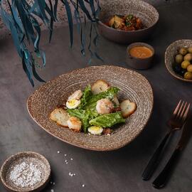 Салатник 500 мл 25,5*23,8 см h5,5 см Brown Untouched Taiga P.L. Proff Cuisine [1]