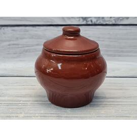 Горшок 150 мл d 8,2/6,5 см h8,5 см с крышкой "Стандарт" керамика ПГ [1]