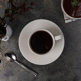 Чайная пара 210 мл белая d 8,5 см h6 см Neo Silk Stackable Noble [6]