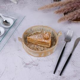 Блюдо для подачи 15,4*14,5 см h4 см 450 мл с ручками Light Brown Frutti di Mare P.L. [1]