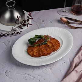Блюдо овальное 31,5*23,3 см h3,5 см Frost White Moon P.L. Proff Cuisine [3]
