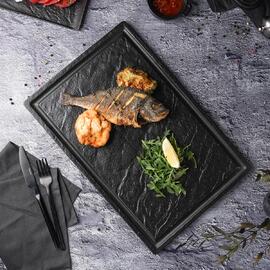 Блюдо прямоугольное 42*28 см h1,6 см Black Raw Stellar P.L. Proff Cuisine [1]