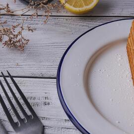 Тарелка d 20,5 см h1,7 см Blue Rim эмалированая сталь SUNNEX [1]