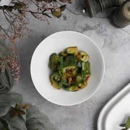 Салатник 150 мл d 17,5 см h8/3 см скошенный белый фарфор P.L. Proff Cuisine [6]