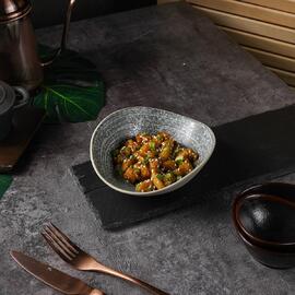 Салатник 250 мл 16,2*13,8 см h5,2 см глазурь Glossy Stone Untouched Taiga P.L. Proff Cuisine [1]