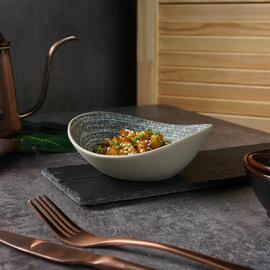 Салатник 250 мл 16,2*13,8 см h5,2 см глазурь Glossy Stone Untouched Taiga P.L. Proff Cuisine [1]