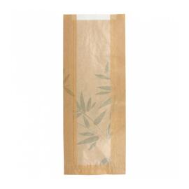 Пакет Feel Green для хлеба с окном 14+4*35 см, крафт-бумага 36 г/см2, 500 шт/уп, Garcia