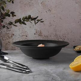 Тарелка глубокая 900 мл d 27 см h7,5 см для пасты, для супа Black Raw Wood P.L. Proff Cuisine [2]