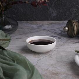 Соусник  40 мл 6 см h2,5 см круглый белый фарфор P.L. Proff Cuisine [6]