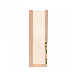 Пакет Feel Green для хлеба с окном 14+4*60 см, крафт-бумага 36 г/см2, 250 шт/уп, Garcia