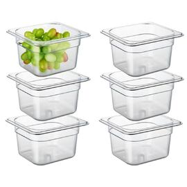 Гастроемкость 1/6 h200 мм поликарбонат 176*162*200 мм прозрачная 3 л P.L.