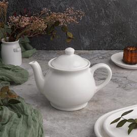 Чайник 620 мл d 12 см h13 см белый фарфор P.L. Proff Cuisine [1]