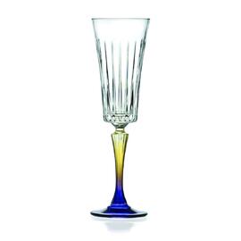 Бокал-флюте для шампанского 210 мл хр. стекло цветной Style Gipsy RCR Cristalleria [6]