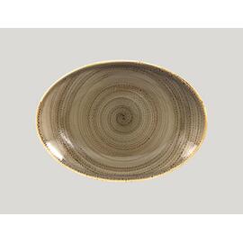 Овальная тарелка RAK Porcelain Twirl Alga 32*23 см