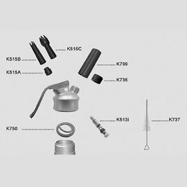 Насадка для сифона (кремера) Inox рифленая KAYSER (K515С)