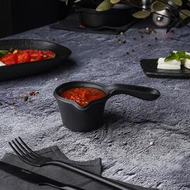 Соусник 100 мл d 7 см h5 см с ручкой Black Raw Stellar P.L. Proff Cuisine [6]