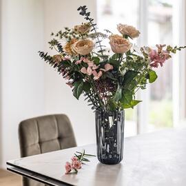 Ваза для цветов "Магия" графит h19 см d 10,5 см 1,1 л ОСЗ [1]