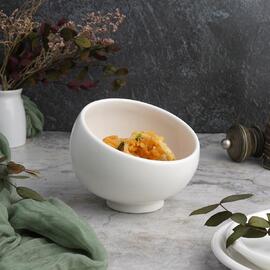 Салатник 350 мл d 12 см h10/6 см скошенный белый фарфор P.L. Proff Cuisine [4]