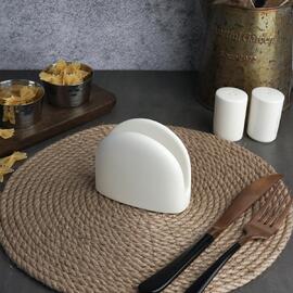 Салфетница 10*4,8 см h8,4 см белая фарфор Fine Plus Noble [1]