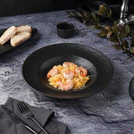 Тарелка глубокая 450 мл d 28,5 см h5 см для пасты/салата Black Raw Stellar P.L. Proff Cuisine [1]