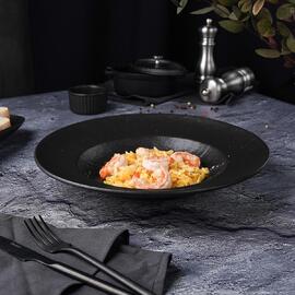 Тарелка глубокая 450 мл d 28,5 см h5 см для пасты/салата Black Raw Stellar P.L. Proff Cuisine [1]