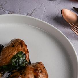 Тарелка с бортом d 25,2 см h3,5 см Frost White Moon P.L. Proff Cuisine [6]