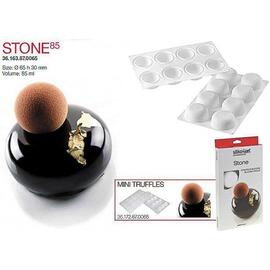 Форма кондитерская Silikomart STONE 85, силикон, ячейки 65*30 мм, Италия