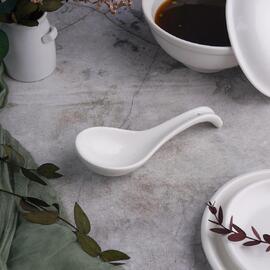 Ложка для мисосупа 15 см белая фарфор P.L. Proff Cuisine [10]