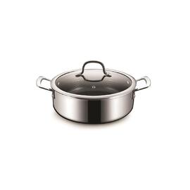 Кастрюля  3,4 л 24*8 см с крышкой New Kitchen Honeycombs нерж. с антиприг. покр. ИНДУКЦИЯ P.L.