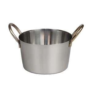 Кастрюля для подачи 13,7/11,7 см h8,1 см 1050 мл круглая нерж. ручки Antique P.L. Proff Cuisine
