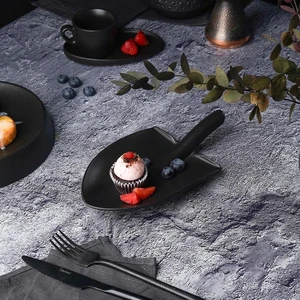 Блюдо "Лопата" 24*13*4 см черное Black Raw Stellar P.L. Proff Cuisine [1]