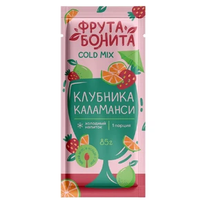 Основа для холодных напитков Клубника-Каламанси 85гр сашет Колд Микс Фрута Бонита [20]