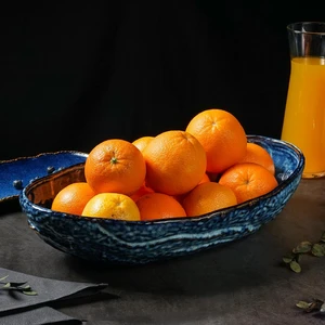 Блюдо овальное 44,5*27 см h10 см глубокое 4 л Aqua Blue Style Buffet P.L. [1] 