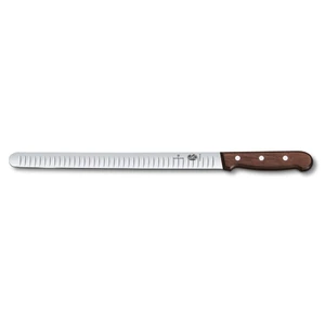 Нож слайсер 30 см для лосося ручка розовое дерево Victorinox Rosewood 