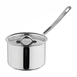 Соусник  90 мл d 6,7/5 см h3,7 см круглый с ручкой и крышкой нерж. P.L. Proff Cuisine