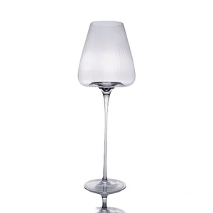Бокал для вина 380 мл "Zie Optical" d 7,9/5,5 см h24 см оптические грани P.L. - BarWare [6]