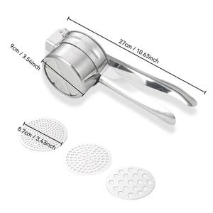 Пресс для овощей, картофеля 3 диска d 9 см h6,5 см l 27 см нерж. P.L. Proff Cuisine