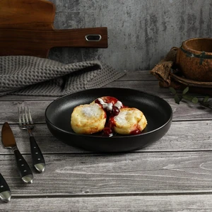 Тарелка с бортом d 21,5 см h3,5 см Black Sand Noble [4]